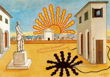 Abstracto famoso Painting - sol naciente en la plaza 1976 Giorgio de Chirico Surrealismo